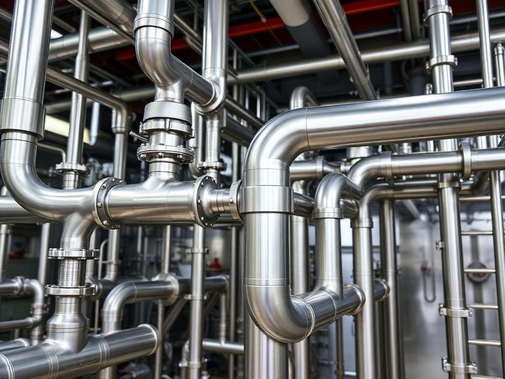 Industriel rørmontage – Montage og svejsning af rørføringer i rustfrit stål.